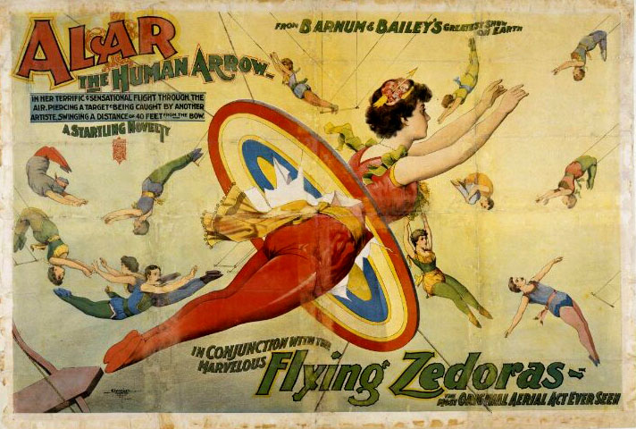 The Flying Zedoras and Alar the Human Arrow – William Tudor's Circus